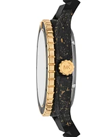 Michael Kors Men's Limited-Edition Maritime Three-Hand Black Silicone Watch 45mm