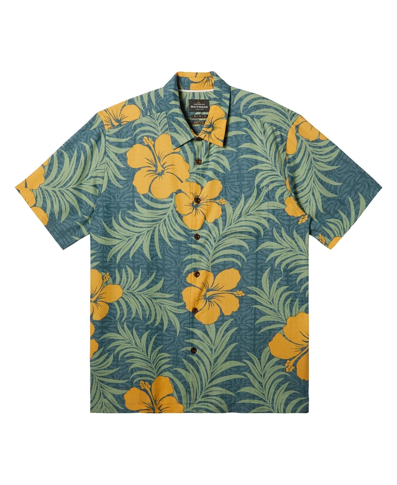 Quiksilver Waterman Men's Full Bloom Short Sleeve Shirt