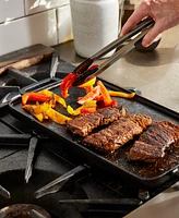GreenPan X Bobby Flay Reversible Cast Iron 11" x 16.5" Grill Griddle
