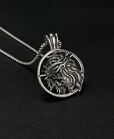Rhona Sutton Silver Jesus Stainless Steel Pendant Necklace