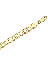 28" Open Curb Link Chain Necklace (8mm) in Solid 10k Gold