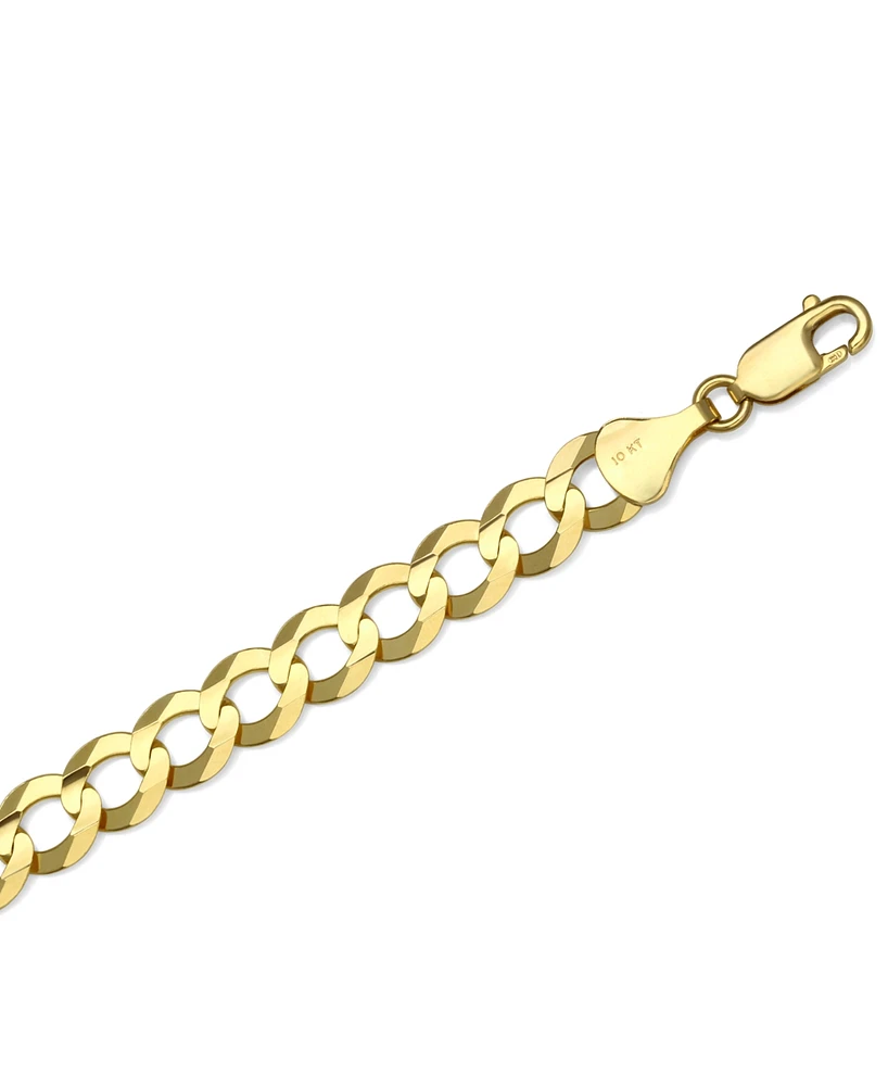 20" Open Curb Link Chain Necklace (8mm) in Solid 10k Gold