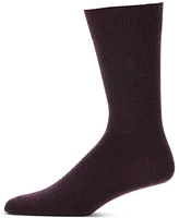 Perry Ellis Portfolio Men's Flat Knit Logo Dress Socks