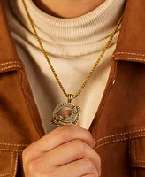 Rhona Sutton Gold Eagle Stainless Steel Pendant Necklace