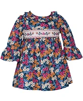 Bonnie Baby Girls Ditzy Floral Smocked Dress