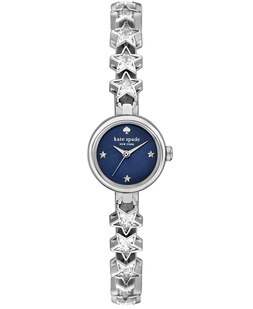 Kate Spade New York Women's Monroe Silver-tone Stainless Steel Star Bracelet Watch 20mm - Silver