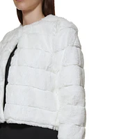 Calvin Klein Women's Faux-Fur Shrug