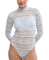 Free People Women's Angelina Mock Neck Bodysuit