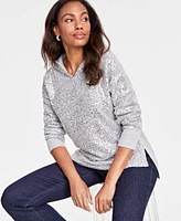 I.n.c. International Concepts Women's Sequin-Front Hoodie, Regular & Petite, Created for Macy's