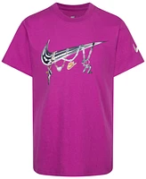 Nike Little Girls Swoosh Charm Graphic Short-Sleeve Cotton T-Shirt