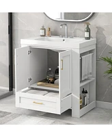 Slickblue Bathroom Vanity with Separate Basin Sink for Stylish and Functional Design