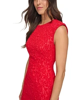 Calvin Klein Petite Brocade-Texture Sleeveless Sheath Dress