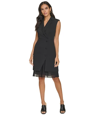 Calvin Klein Women's Sleeveless V-Neck Sheath Dress