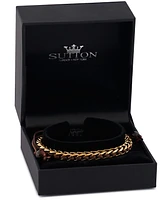 Rhona Sutton Gold Arrow Chain Wax Cord Stainless Steel Bracelet