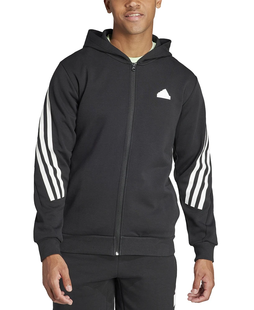 adidas Men's The Future Icons 3 Stripes Full-Zip Hoodie