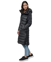 Dkny Jeans Women's Down Quilted Hooded Puffer Coat