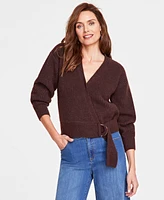 I.n.c. International Concepts Women's Buckle-Front Sweater, Created for Macy's