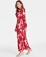 I.n.c. International Concepts Women's Floral-Print Pleated Utility Shirtdress, Created for Macy's