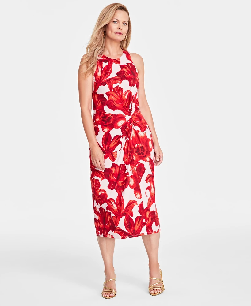 I.n.c. International Concepts Women's Floral-Print Midi Dress, Created for Macy's