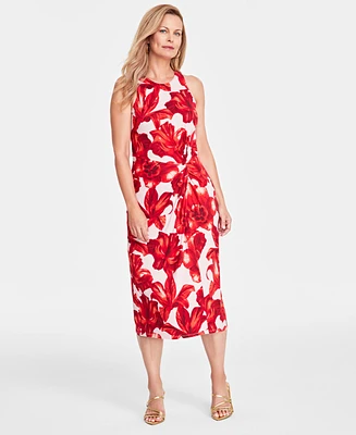 I.n.c. International Concepts Women's Floral-Print Midi Dress, Created for Macy's