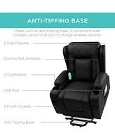 Best Choice Products Electric Power Lift Recliner Massage Chair Furniture w/ Usb Port, Heat, Cupholders