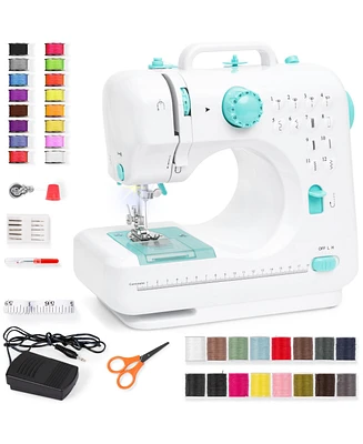 Best Choice Products 6V Portable Sewing Machine, 42-Piece Beginners Kit w/ 12 Stitch Patterns