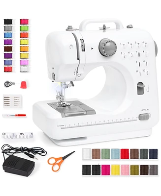 Best Choice Products 6V Portable Sewing Machine, 42-Piece Beginners Kit w/ 12 Stitch Patterns