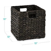 Best Choice Products 13x13in Hyacinth Storage Baskets, Set of 5 Multipurpose Collapsible Organizers