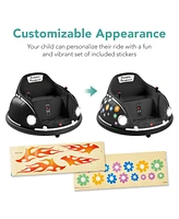 Best Choice Products 6V Kids Ride On Bumper Car Toy w/ Remote Control, Harness, Lights, 360 Degree Spin