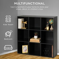 Best Choice Products 9-Cube Bookshelf, 11in Display Storage Compartment Organizer w/ 3 Removable Back Panels