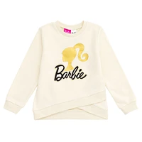 Barbie Toddler Girls Fleece Sweatshirt and Jogger Pants Outfit Set Newborn to (0-3 Months - 14-16)