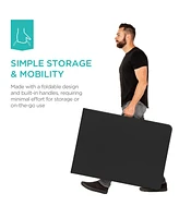Best Choice Products 6ft Plastic Folding Table, Indoor Outdoor Heavy Duty Portable w/ Handle, Lock