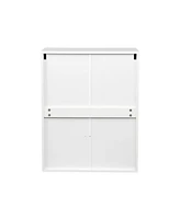 Slickblue Wall-Mounted Barber Shampoo Station – Storage Cabinet for Salon, Beauty, and Spa Equipment