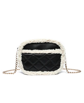 Like Dreams Holly Sherpa Leather Crossbody Bag