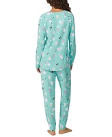 Cuddl Duds Women's Printed Jogger Pajama Set