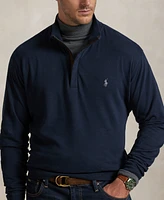 Polo Ralph Lauren Men's Big & Tall Luxury Jersey Quarter-Zip Pullover