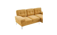 Slickblue Three-Seat Indoor Modular Sofa with Simple and Stylish Design