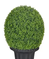 Puleo 38" Single Ball Topiary Boxwood Artificial Tree