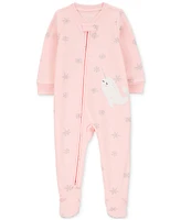 Carter's Baby Girls 1-Piece Narwhal Fleece Footed Pajamas