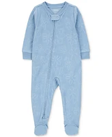 Carter's Baby Girls 1-Piece Floral Fleece Footed Pajamas