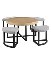 Yukon 20.25" Wood Nesting Table