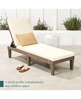 Best Choice Products Outdoor Lounge Chair, Resin Patio Chaise Lounger w/ Seat Cushion, 5 Positions