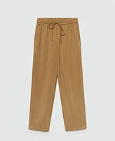 Mango Women's Modal Straight Pants