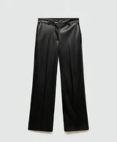 Mango Women's Wide Leg Pants