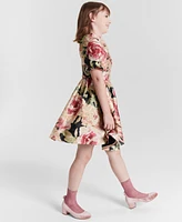 Rare Editions Big Girls Floral Organza Dress