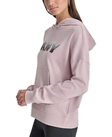 Dkny Sport Women's Sequin Pullover Fleece Hoodie