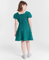 Rare Editions Big Girls Sequin Tweed Social Dress