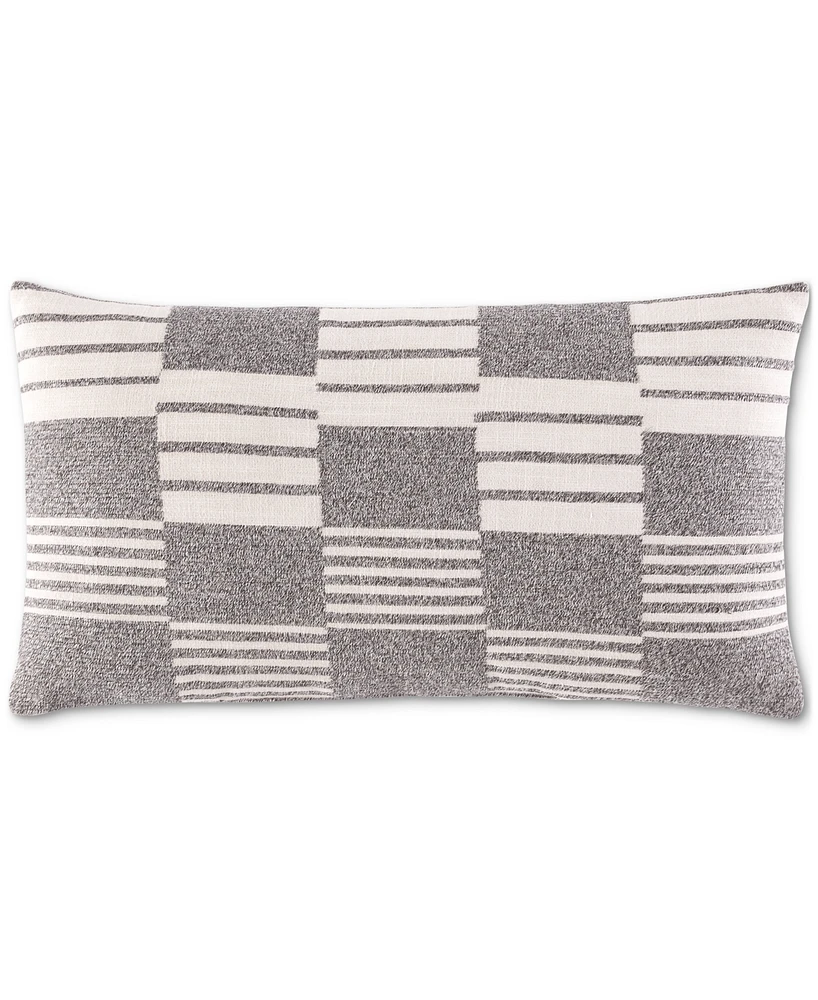 Oake Broken Stripe Decorative Pillow, 12" x 22"