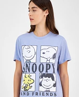 Grayson Threads, The Label Juniors' Snoopy Friends Grid Graphic T-Shirt