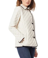 Jones New York Petite Button-Front Quilted Jacket